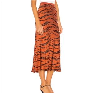 Anine Bing Bar Silk Skirt